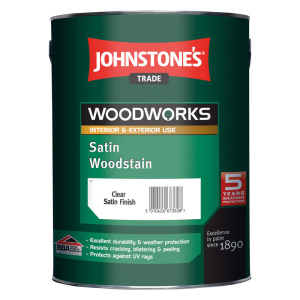 Напівматовий антисептик, що лесує, Johnstone's Satin Woodstain 2,5 л Прозорий