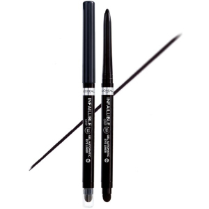 купить Водостойкий автоматический гелевый карандаш для век L'Oreal Paris Infaillible Grip Liner Intence black чёрный 1 г (3600524026639)