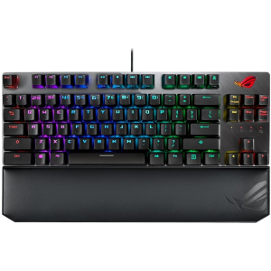 Клавіатура провідна Asus ROG Strix Scope TKL Deluxe Cherry MX Silent Red RGB USB (90MP00N5-BKRA00) ТОП в Ужгороді