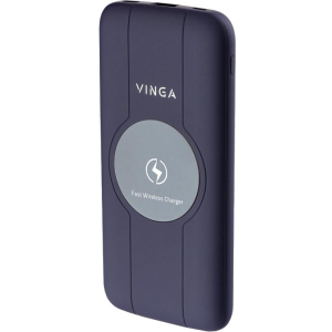 УМБ Vinga Wireless QC3.0 PD Soft Touch 10000 mAh Purple лучшая модель в Ужгороде