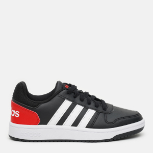 Кеды детские Adidas Hoops 2.0 K FY7015 36.5 Cblack/Ftwwht/Vivred (4064039542241)