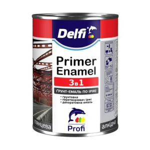 Грунт-эмаль Delfi Primer Enamel 3в1 белая 2.8 кг в Ужгороде