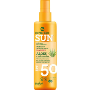 Водостійке молочко для засмаги Farmona Herbal Care Sun SPF 50 200 мл (5900117972830) краща модель в Ужгороді