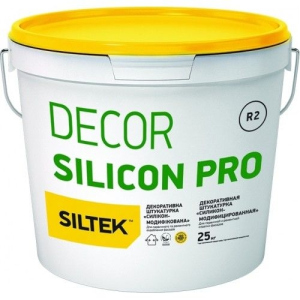 Штукатурка декоративная армированная микроволокном Siltek Decor Pro короед 1,5мм 25кг надежный