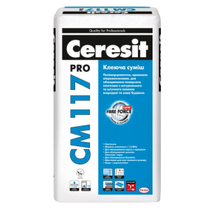 Эластичная клеящая смесь для натурального камня Ceresit CM 117 pro 27кг рейтинг