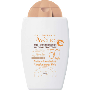 купить Солнцезащитный тональный минеральный флюид Avene SPF50+ 40 мл (3282770075724)