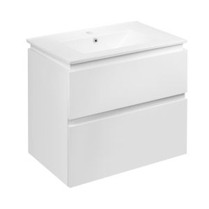 Комплект Qtap Albatross 710х725х460 White тумба підвісна + раковина врізна QT0172TP700D3070CW в Ужгороді