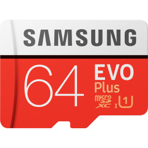 Samsung EVO Plus microSDXC 64GB UHS-I Class 10 + адаптер SD (MB-MC64HA/RU) ТОП в Ужгороді