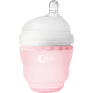 Дитяча силіконова антиколікова пляшечка Olababy GentleBottle Rose Рожевий 120 мл (80450) ТОП в Ужгороді