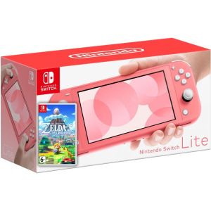 Nintendo Switch Lite Coral + Гра The Legend of Zelda: Link's Awakening (російська версія)