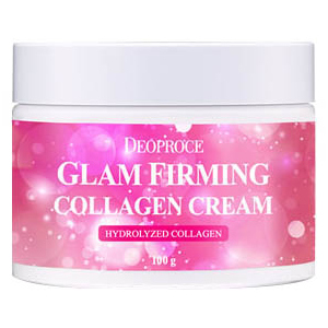 Подтягивающий крем для лица Deoproce Moisture Glam Firming Collagen Cream с морским коллагеном, гиалуроновой кислотой и ниациномидом 100 мл (8809240769522) рейтинг