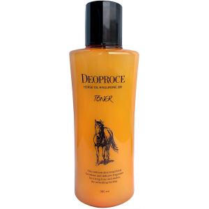 Омолаживающий тонер Deoproce Horse Oil Hyalurone Toner от морщин с лошадиным маслом и гиалуроновой кислотой 380 мл (8809410037895)