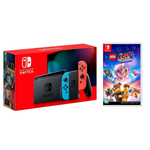 Nintendo Switch Neon blue/red - Оновлена ​​версія + The LEGO Movie 2 Videogame для Nintendo Switch російські субтитри ТОП в Ужгороді