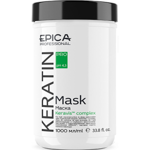 хорошая модель Маска Epica Keratin Pro Mask для реконструкции и глубокого восстановления волос 1000 мл (4630061621416)