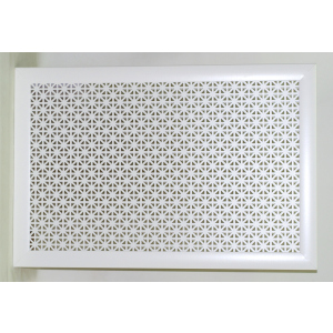 Экран декоративный для радиаторов Berloga Омега Белый 69x39x1,2 см лучшая модель в Ужгороде