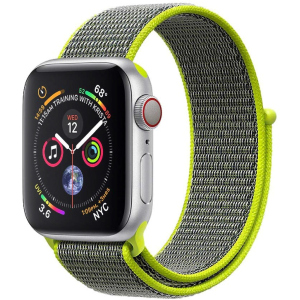 Ремінець Promate Fibro-42 для Apple Watch 42-44 мм 1/2/3/4/5/6/SE Green (fibro-42.green) краща модель в Ужгороді