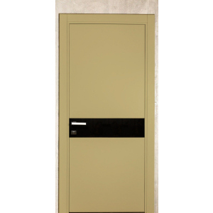 Межкомнатная дверь Gradius 600х2030 антрацит со вставкой