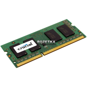 Оперативна пам'ять Crucial Micron SODIMM DDR3L-1600 4096MB PC3-12800 (CT51264BF160B) ТОП в Ужгороді