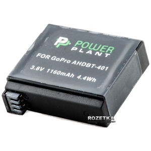 Акумулятор PowerPlant для GoPro AHDBT-401 (DV00DV1401) краща модель в Ужгороді