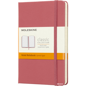 Нотатник Moleskine Classic 9 х 14 см 192 сторінки в лінійку Пастельно-рожевий (8058341715277) ТОП в Ужгороді