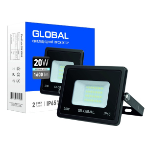 Прожектор Global LED Flood Light 20W 6000K (1-GBL-02-LFL-2060) лучшая модель в Ужгороде