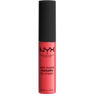 Жидкая помада для губ NYX Professional Makeup Soft Matte Metallic Lip Cream 07 Manila (800897138479)