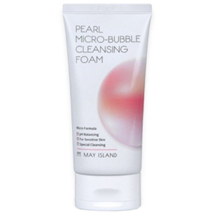 Мягкая пенка для умывания с жемчугом May Island Pearl Micro-Bubble Cleansing Foam 120 мл (8809515400624) рейтинг