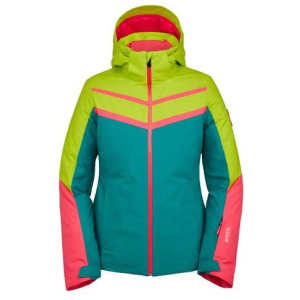 Гірськолижна куртка Spyder Captivate Gtx Infinium 38203038-442 8 Зелена з рожевим та бірюзовим (192636167605) краща модель в Ужгороді